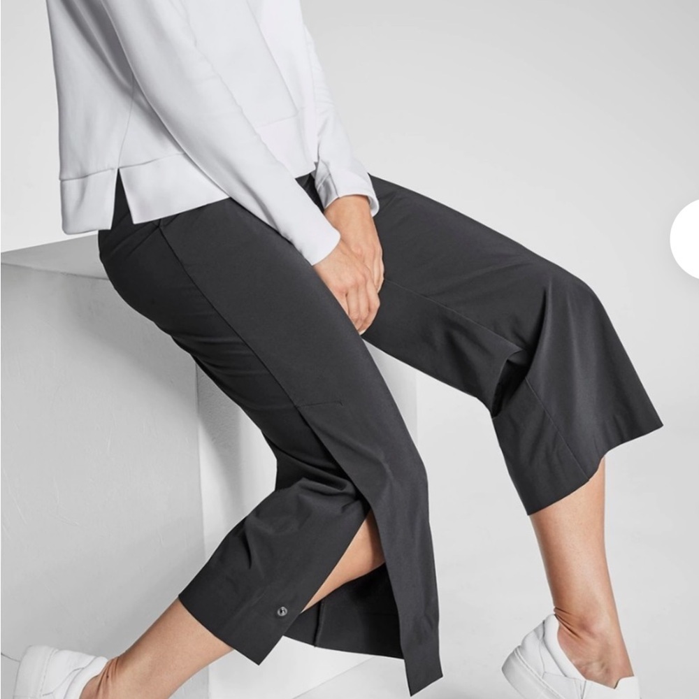Athleta Tribeca wide leg cropped pants 6 - Picture 12 of 14